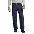 thumbnail image 1 of Dickies Men's Relaxed Fit Sanded Duck Carpenter Pants, Rinsed Dark Navy, 38X34, 1 of 2