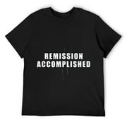 Mens Remission Accomplished Melanoma Cancer Support T Shirt Black