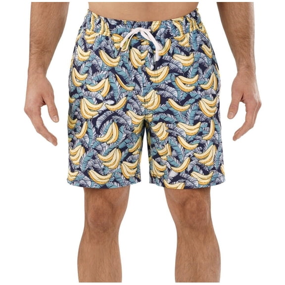 Mens Resort Premium Swim Trunks Board Shorts Swimwear Bananas