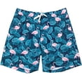 thumbnail image 1 of Mens Resort Premium Swim Trunks Board Shorts Swimwear Pink Flamingo, 1 of 5