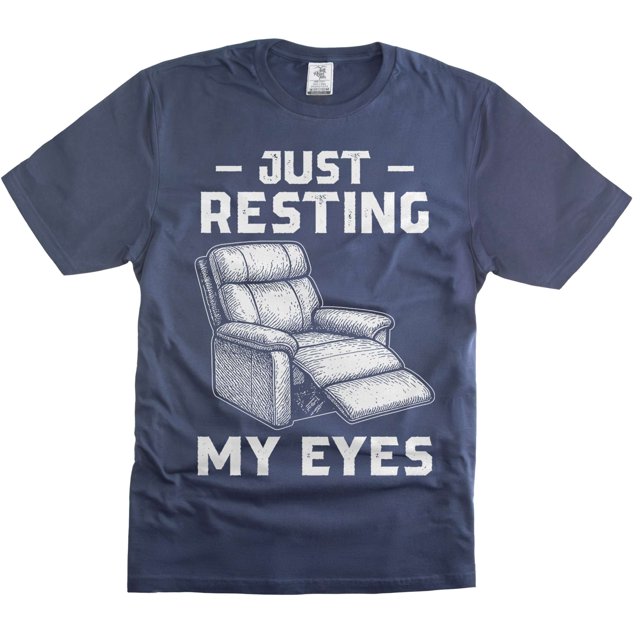Mens Resting my eyes t-shirt nap shirts sleeping funny tee birthday gift fathers day dad gift shirt (3X-Large Navy Blue)