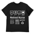 thumbnail image 1 of Mens Retired Nurse Gift T-Shirt Black 3X-Large, 1 of 5