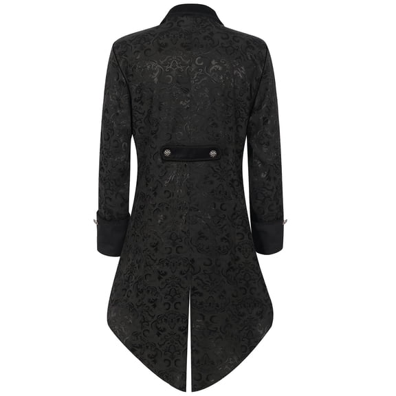 Mens Retro Clothing Men's Mid Length Punk Retro Tuxedo Performance Clothing