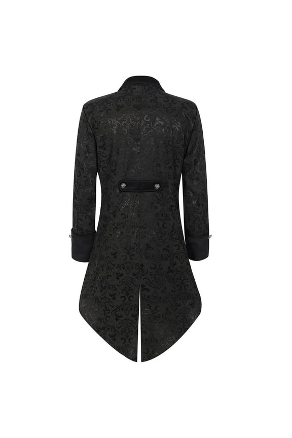 Mens Retro Clothing Men's Mid Length Punk Retro Tuxedo Performance Clothing