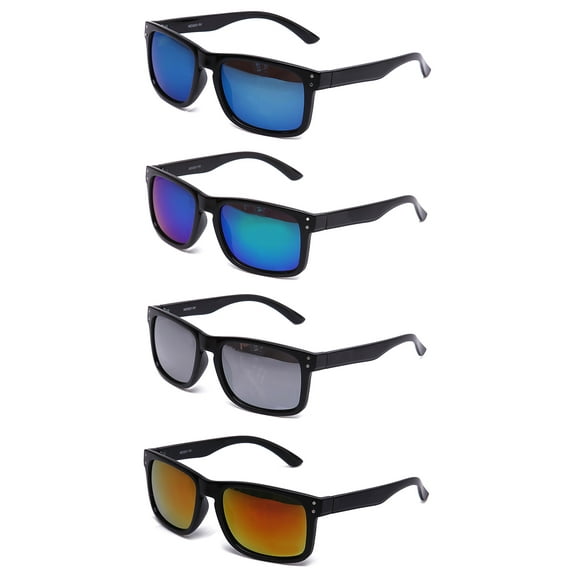 Mens Retro Fashion Glasses Flash Mirror Lens