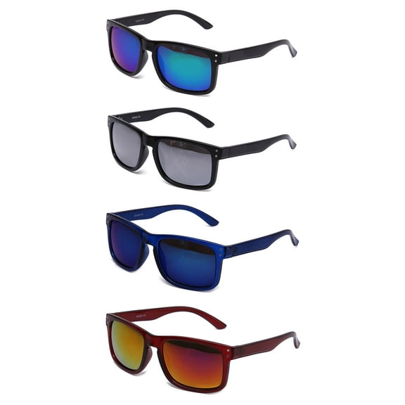 Mens Retro Fashion Glasses Flash Mirror Lens