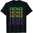 thumbnail image 1 of Mens Retro Father Vintage Dad Papa Daddy Stepdad Father´s Day T-Shirt, 1 of 4