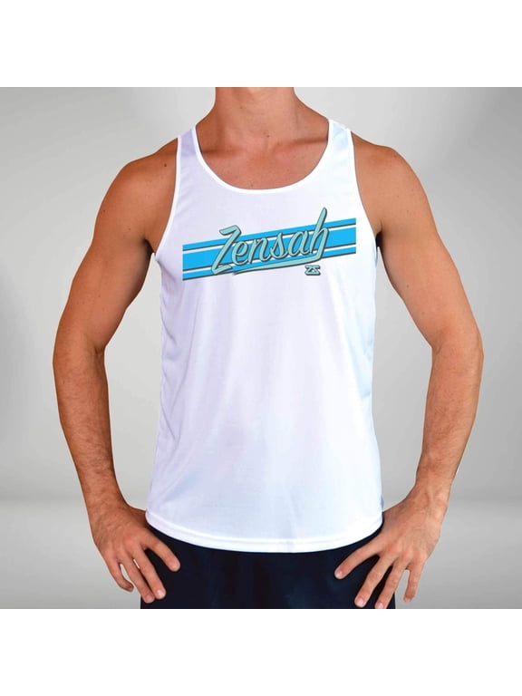 Mens Retro Singlet S / White