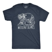 Mens Retro Smoky Mountains T Shirt Funny Camping Vintage Graphic Design Tee Guys Graphic Tees