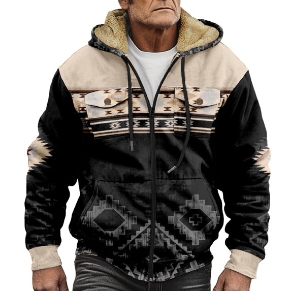 Mens Retro Solid Color Long Sleeve Stand Collar Three Mens Coat Strap Waist Length