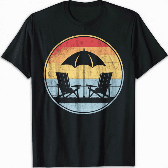 Mens Retro Surf Islands - Vintage Vacation Island Palm Trees Summer T-Shirt