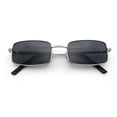thumbnail image 1 of SA106 Mens Retro Vintage Rectangle Metal Rim Sunglasses, 1 of 7