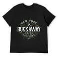 thumbnail image 1 of Mens Retro Vintage Rockaway Beach T-Shirt Black, 1 of 5