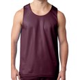 thumbnail image 1 of Mens Reversible Active Mesh Tank Top, Medium Maroon, 1 of 3