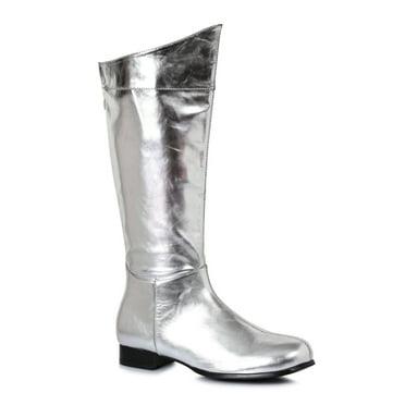 Mens Rex 1.5" Heel Silver Calf Boots size Medium 10-11