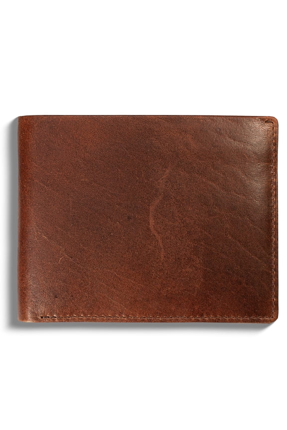 Mens Rfid Blocking Bifold Wallet Top Grain Leather In Grizzly Brown  Secure And Durable Extra Capacity Billfold With 11 Credit Card Slots Tight Stitching Quick Thumb Push Access No Logo