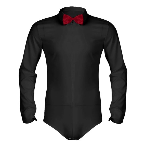 Mens Rhinestone V Neck Dance Shirts Unitard Ballroom Modern Latin Tango Rumba Long Sleeve Leotard Bodysuit Dancewear