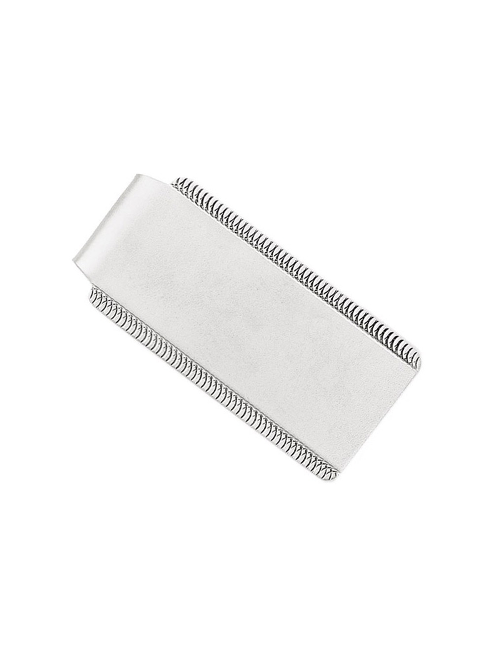 Mens Rhodium-Plated Satin Money Clip in Sterling Silver - image 1 of 3