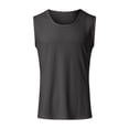 thumbnail image 1 of Mens Ribbed Tank Top Casual Workout Sleeveless Shirts Soft Gym Muscle Bodybuilding Tee Undershirts Summer Beach Clothes Dark Gray, Size XXL, 1 of 5