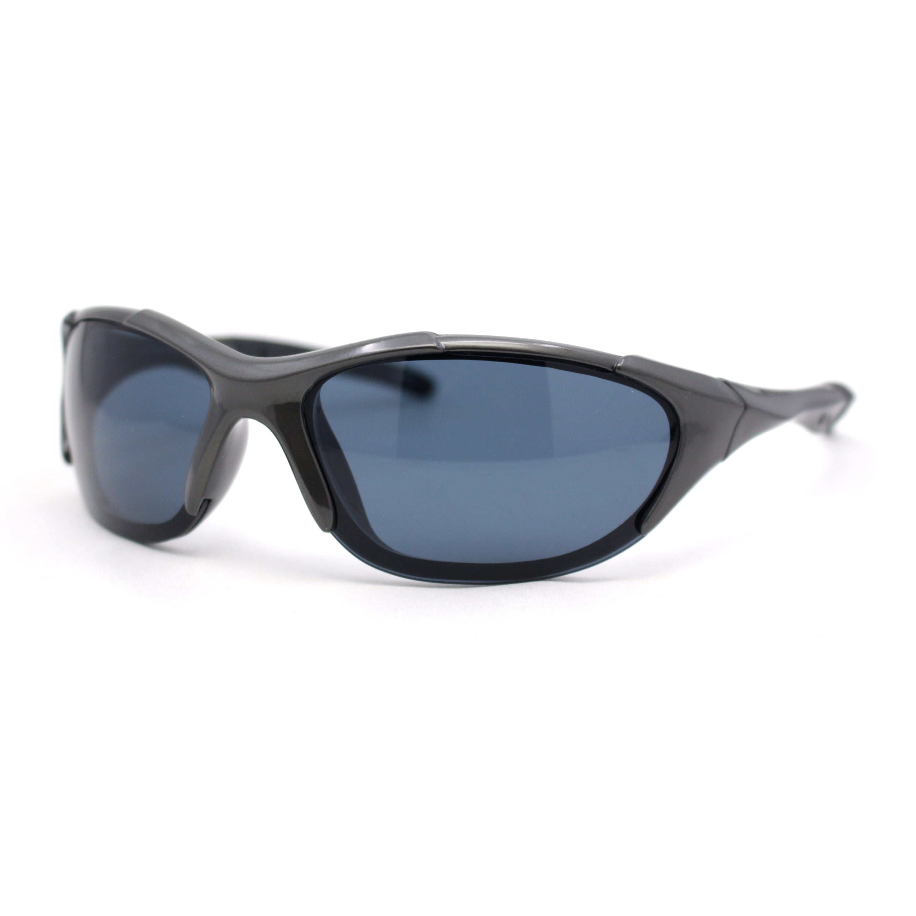 Blue Wrap Y2K Oval Sunglasses EveryTrail Trendy Wrap Around Sunglasses for Women Men Y2K  main image 4