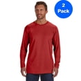 thumbnail image 1 of Mens Ringspun Cotton nano-T Long-Sleeve T-Shirt 498L (2 PACK), 1 of 1