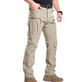 thumbnail image 1 of Mens Ripstop Cargo Work Pants With Multi-pocket Waterproof Breathable Hiking Camping Travel Fishing Construction Pants, 1 of 7