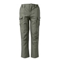 thumbnail image 1 of Mens Ripstop Tactical Work Pants 4 Way Stretch Water Resistant Cargo Trousers With Multi Utility Pockets For Hiking Construction Outdoor Use Army Green L, 1 of 7