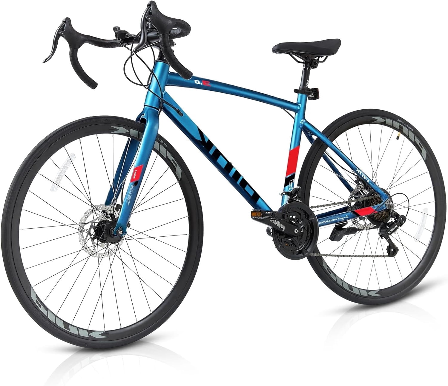 DEYGIA Mens Road Bike, 700C x 21 Speed with Shimano Gears