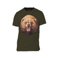 thumbnail image 1 of Mens Roaring Bear Short-Sleeve T-Shirt - Olive - 2X-Large, 1 of 1