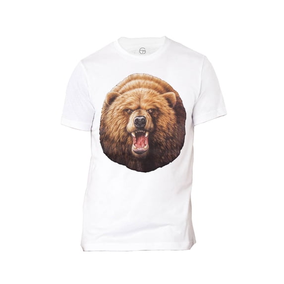 Mens Roaring Bear Short-Sleeve T-Shirt - White - Small