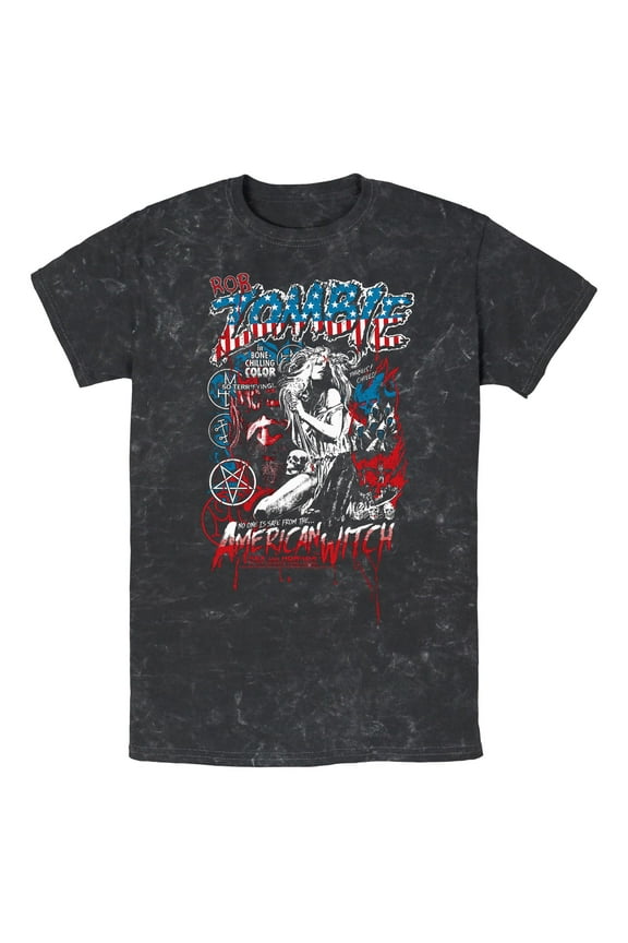 Mens Rob Zombie American Witch T Shirt