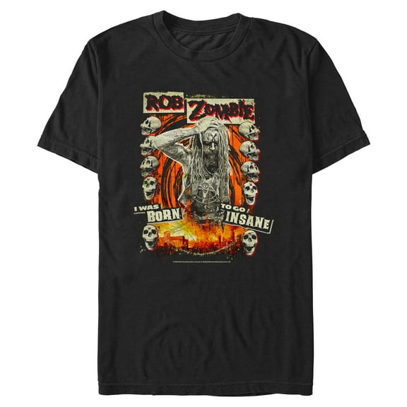 Mens Rob Zombie Born To Be Insane T Shirt