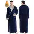 thumbnail image 1 of Mens Robe, PUTUO Robes for Men, Soft Plush Full Length Robe Winter Warm Fuzzy Luxury Spa Dressing Gown with Pockets Shawl Collar Housecoat, 1 of 8