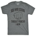thumbnail image 1 of Mens Rock Paper Scissors Throat Punch T shirt Funny Sarcastic Hilarious Novelty Graphic Tees, 1 of 7