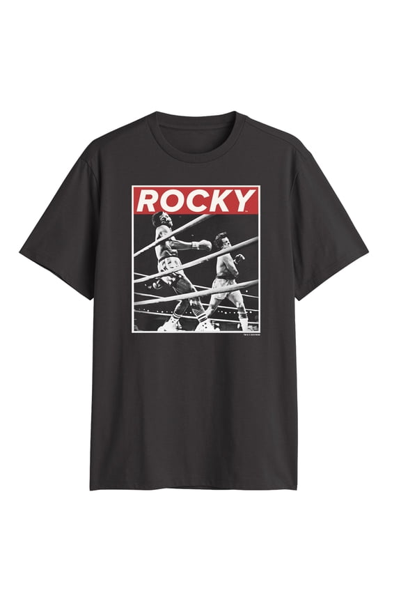 Mens Rocky Savage Punch Poster T Shirt