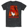 thumbnail image 1 of Mens Rooster Fighter Big Text Bird T Shirt, 1 of 4