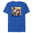 thumbnail image 1 of Mens Rooster Fighter Bird Fight Panels T Shirt, 1 of 4