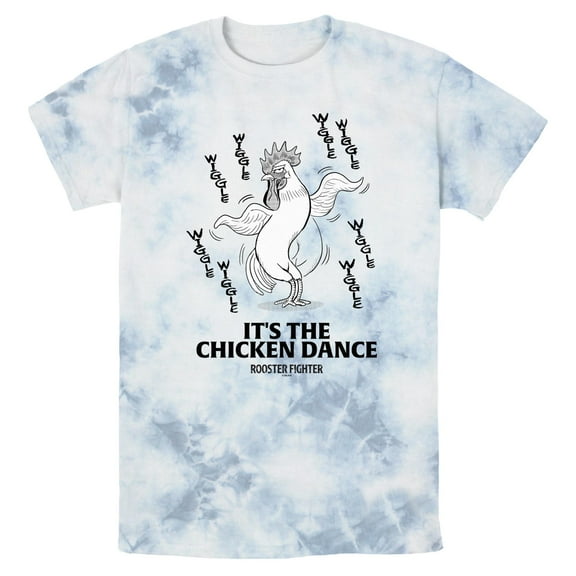 Mens Rooster Fighter Chicken Dance Panel T Shirt