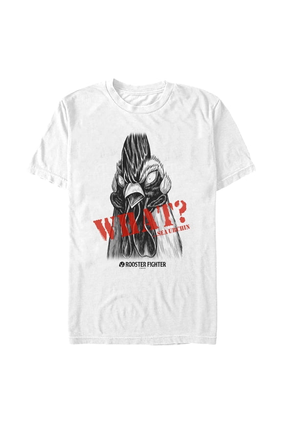 Mens Rooster Fighter What? Sea Urchin T Shirt
