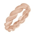 thumbnail image 1 of AFFY Mens Rope Wedding Engagement Band Ring In 14k Solid Rose Gold Ring Size-13.5, 1 of 3