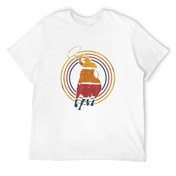 Mens Roping Rodeo T-Shirt White X-Large