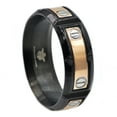 thumbnail image 1 of Mens Rose And Black Plated Stainless Steel Band, 1 of 3