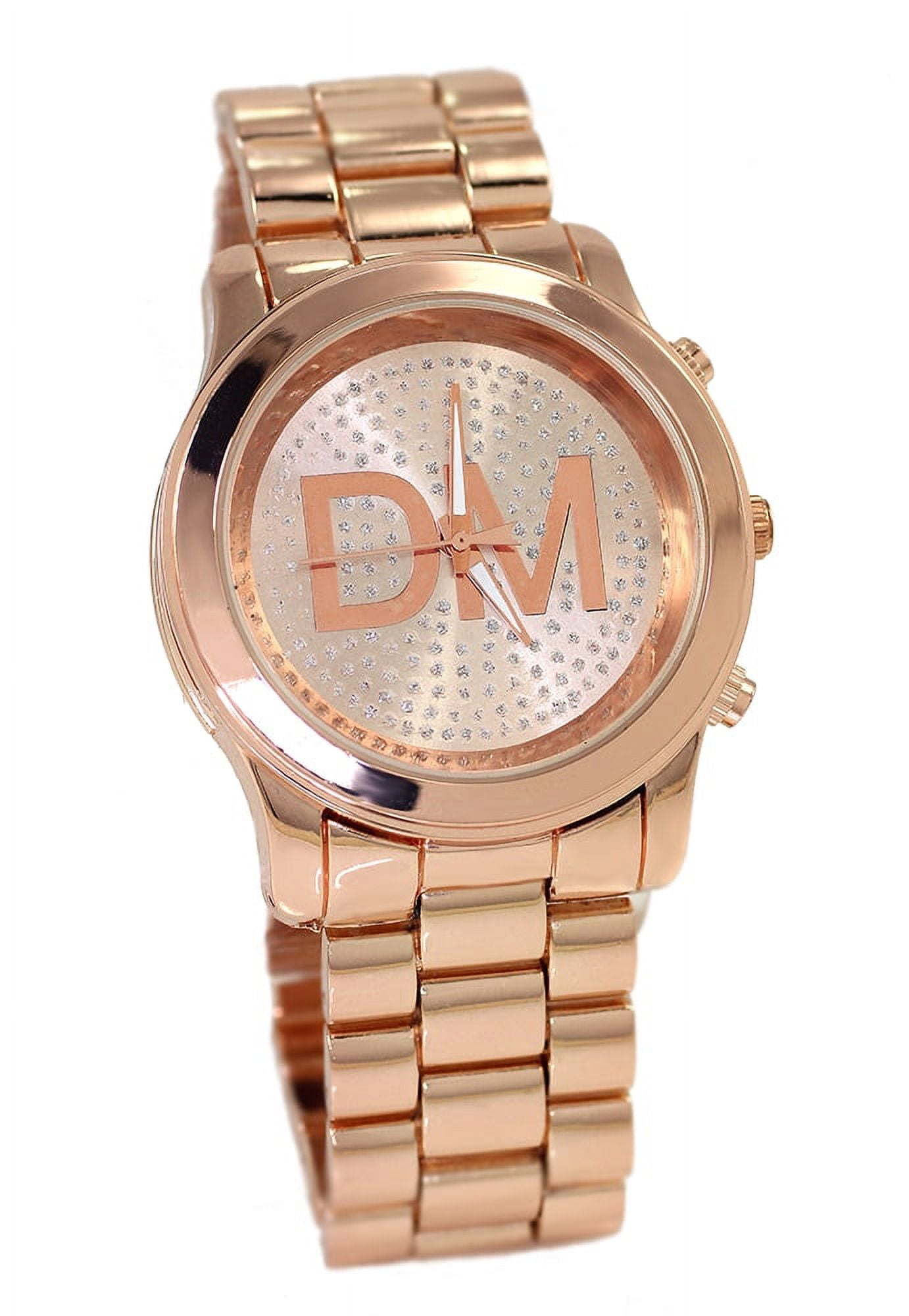 Mens Rose Gold Tone CZ Clubbing DM watch 45mm 13mm thick  display picture 3