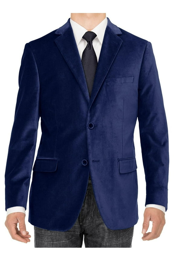 Mens Royal Blue Modern Fit Blazer Luciano Natazzi Two