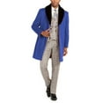 thumbnail image 1 of Mens Royal Wool/Polyester Shawl Collar Trim Classic Fit Overcoat, 1 of 1