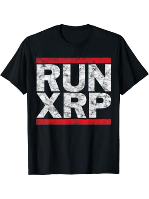 Mens Run Xrp Crypto Ripple Xrp To The Moon T-Shirt