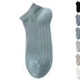 thumbnail image 1 of Mens Running Ankle Athletic Socks Thin Mesh Cotton Breathable Ankle Socks Low Cut Athletic Socks Green, 1 of 8