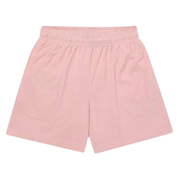 Mens Running Athletic Shorts Mesh Breathable Elastic Waist Pockets Sports Beach Short Pants Fathers Gift