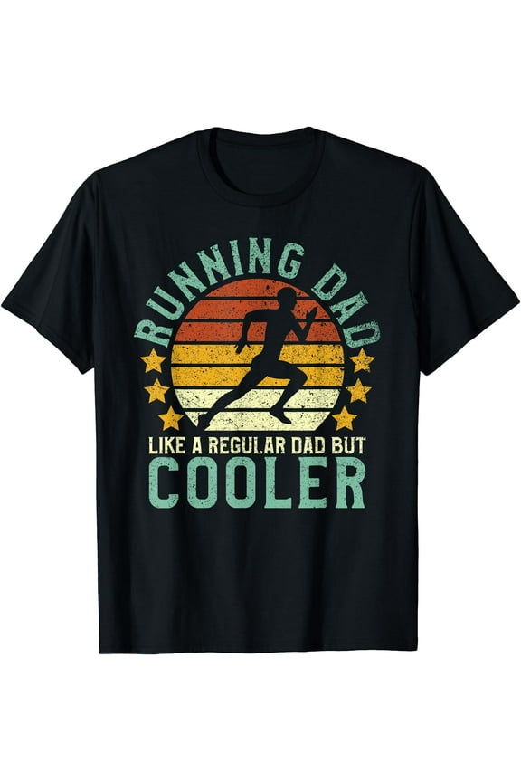 Mens Running Dad | Funny Marathon Runner Father's Day Gift T-Shirt