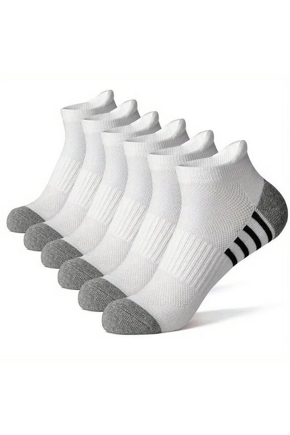 Mens Running Low Cut Socks 5 Pair Cotton Soft Stretch Crew Dress Socks Breathable Long Socks for Athletic Sports Light Gray